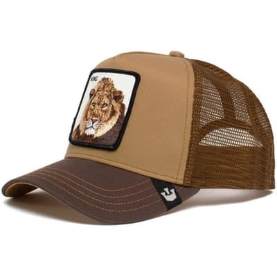 Mode Dieren Borduren Baseball Caps Mannen Vrouwen Snapback Hiphop Hoed Zomer Ademend Mesh Zon Gorras Unisex Streetwear Bone brown