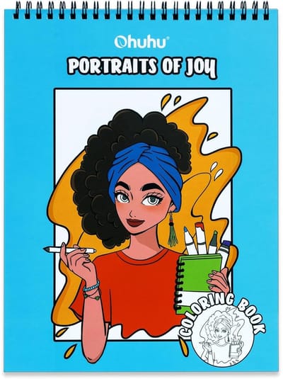 Ohuhu - Kleurboek - Portraits of joy - Double-Sided - Bleedproof