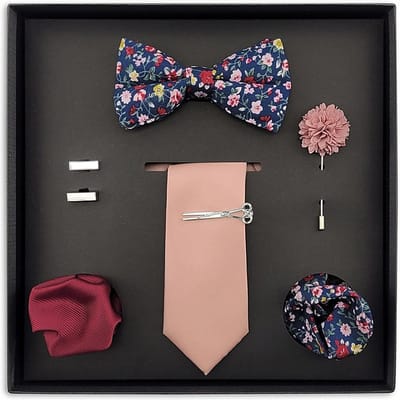 We Love Ties - Giftsets - Giftset Liberty Luxe - blauw / roze / bordeaux