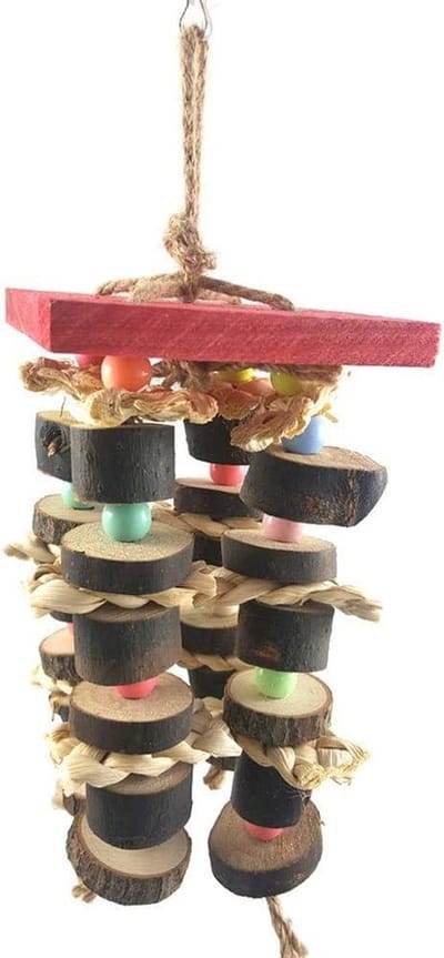 Vogel Speeltuin - Papegaai Klimrek - Vogels Vermaken - Snavel Slijpen - 28 cm - Multicolor