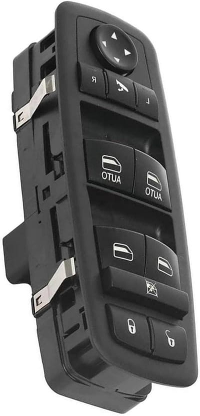 Raambedieningsschakelaar - Raamschakelaar Elektrisch - Auto Reparatie - Plug-and-play Installatie - 3 Pinnen - Zwart
