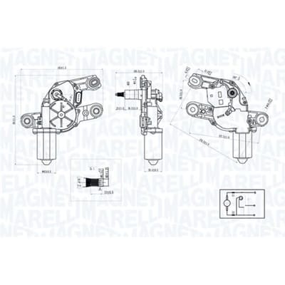 Ruitenwissermotor MAGNETI MARELLI 064075200010