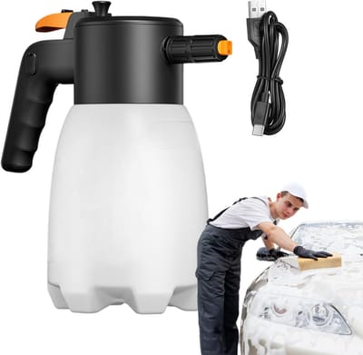 Schuimpompspuit - Schuimspuiter - Voertuig reinigen - Draadloze werking - 1.8L capaciteit - Wit