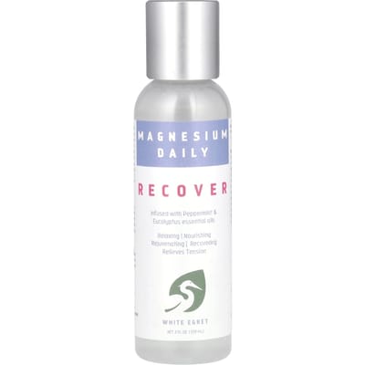 White Egret Personal Care, Récupération Quotidienne au Magnésium, 2 fl oz (59 ml)