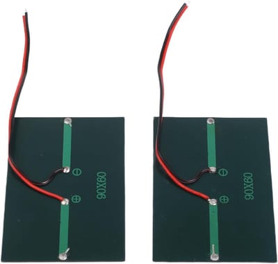 Zonnepaneel Set - Zonnecel Paneel - Doe-het-zelf Projecten - Compact en Lichtgewicht - 2 Stuks 6V - Zwart