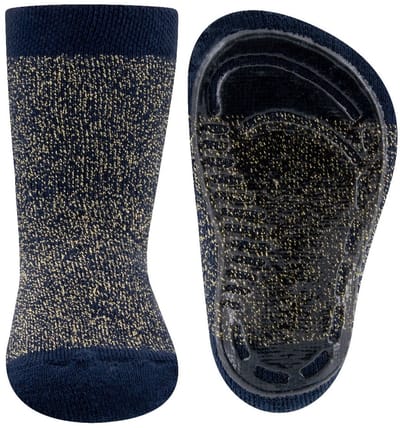 Antislip kindersokken met glitter – Navy – 29-30