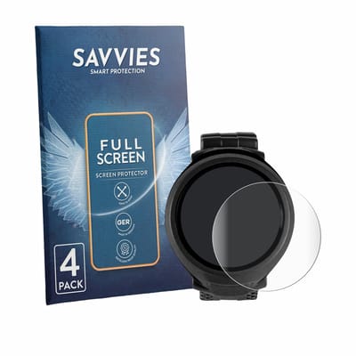 Savvies - Screenprotector voor Mares Puck Lite - Folie Beschermfolie transparant volledig dekking 4 Stuks