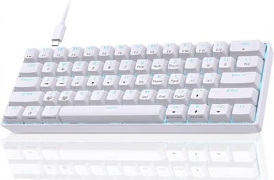 SNJY® Gaming Toetsenbord - Draadloos Toetsenbord - Ergonomisch Toetsenbord - USB-C - Wit