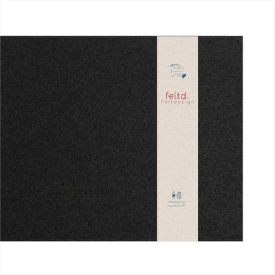 Bureauonderlegger Vilt - Bureau Mat - Bureau Beschermen - Anti-slip Onderlaag - 90x50cm - Zwart