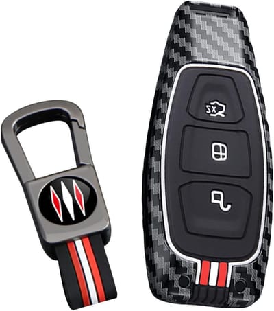 Beschermende Sleutelhouder met Afstandsbediening voor Ford Auto's - Geschikt voor Puma ST, Fiesta, Kuga, Focus en Meer - Sleutelhanger met Veiligheidsfunctie