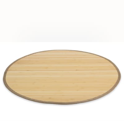 Homestyle4u Bamboe Tapijt - 120 cm rond - Natuur