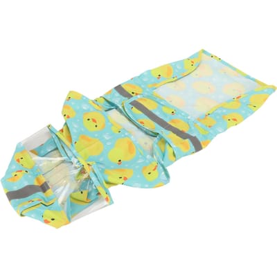 Veste de Pluie pour Animal de Compagnie Motif Caneton Imperméable Réfléchissante Réglable 4 Pattes à Capuche Imperméable pour Chiens de Petite et Moyenne Taille M M yellow