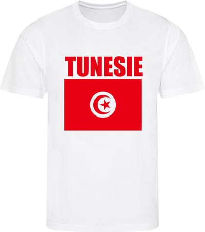 WK - Tunesi? - Tunisia - T-shirt Wit - Voetbalshirt - Maat: S - Wereldkampioenschap voetbal