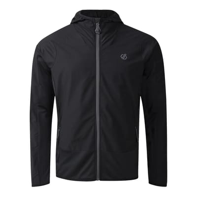 Dare2B Heren Endurance Windbestendige Waterafstotende Stretch Midlayer met Capuchon