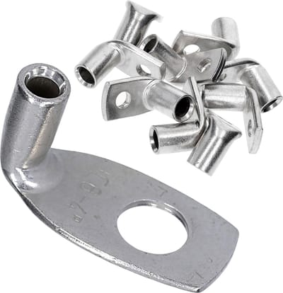 10 stuks Kalitec KA08-L6 standaard buiskabelschoenen haaks 4mm² M6 I zonder kijkgat I 90° I Made in Germany