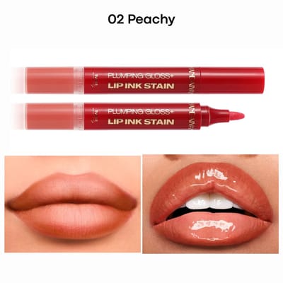 2in1 Plumping LipGloss & Lip liner 02 Peachy - 5.8ml