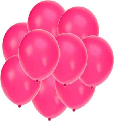 Bellatio Decorations ballonnen - 100x stuks - fuchsia roze - 27 cm - verjaardag - feestartikelen - versiering
