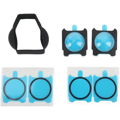Ensemble de protections adhésives pour objectif d'appareil photo panoramique pour Insta360 ONE R black