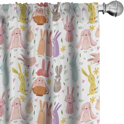 ABAKUHAUS Haas gordijnen – 2x75x175 cm – multicolor – roedezak