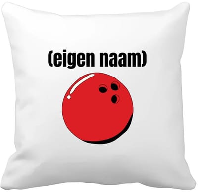 Akyol - bowlingsbal met eigen naam Kussen hoes - Bowlen - bowlers - iemand die houdt van bowlen - verjaardag - cadeau - kado - 40 bij 40 cm