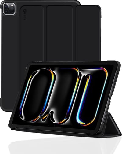 Kasey Hoes Geschikt voor iPad Pro 2024/2025 (11 inch) Hoes – Tri-Fold Book Case – Slim – Magnetisch - Geschikt voor Apple - Zwart