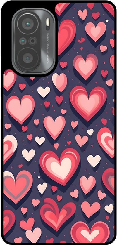 Smartphonica Telefoonhoesje Geschikt voor Xiaomi Mi 11i met Hartjes Opdruk - TPU Backcover Case With Heart Design geschikt voor Xiaomi Mi 11i