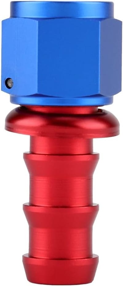 Plug voor olie- en brandstofleidingen, push-on aansluiting, rechte en gekante (180° en 45°) slangaansluiting, hoge kwaliteit en duurzame materialen
