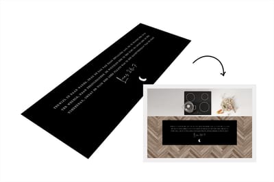 Keukenloper - Loper keuken - Kerst - Spreuken - Quotes - Kerstverhaal - Lucas 2:6-7 - 150x50 cm - Keukenloper vinyl