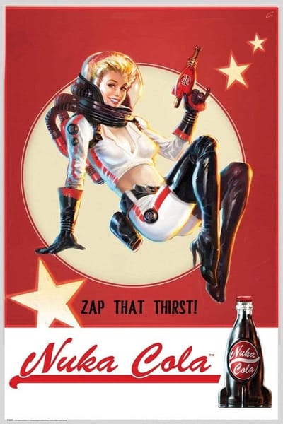 Fallout Nuka Cola Unisex Poster - meerkleurig - Standard