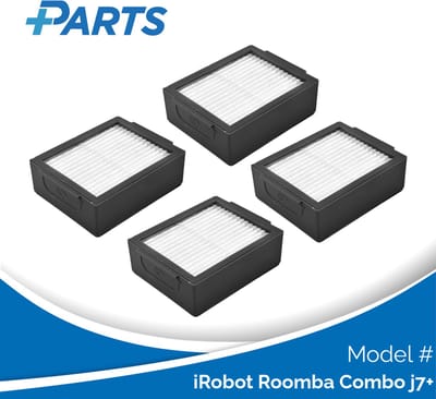 iRobot Roomba Combo j7+ Filters (4 Stuks, Plus.Parts® alternatief voor 4785883 / 4785887)