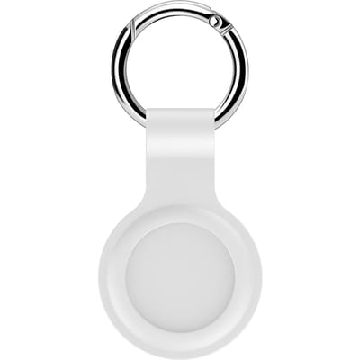 1 Stuk Siliconen Beschermhoes Positionering Tracker Anti-verlies Apparaat Sleutelhanger Waterdichte Hoes wit