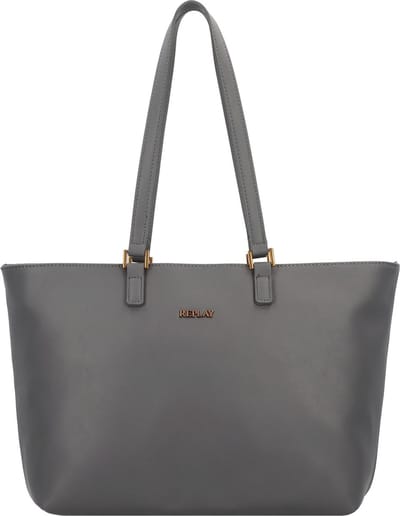 REPLAY Schoudertas Shopper Shoulder Bag Granite Gray Grijs