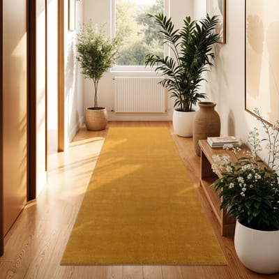 Tapijt Calissa geel 80x300 cm