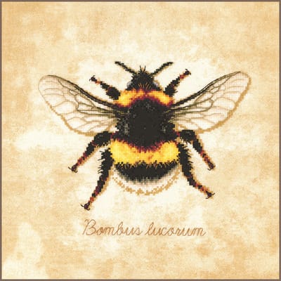 Lanarte Borduurpakket - Borduurset - Borduurpakket volwassenen - Telpakket kit Bombus lucorum - PN-0222208