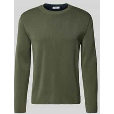 Regular fit gebreide pullover van katoenmix
