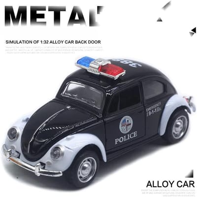 1:32 Kever Klassiek Legering Auto Model Simulatie Geluid En Licht Pull Back Speelgoedauto Jongens Verzameling Decoratie Cadeau