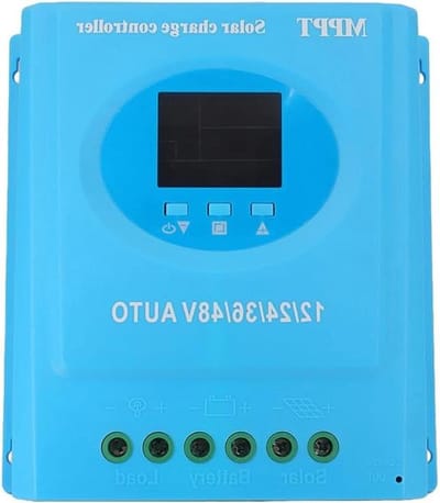 Zonnelaadregelaar - MPPT Regelaar - Energie Opladen - Automatische Aanpassing - 150A - Blauw