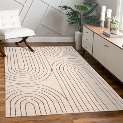Paco Home Vloerkleed Woonkamer Laagpolig Patroon Bloemen Regenboog Patroon Geometrisch 120x160 cm