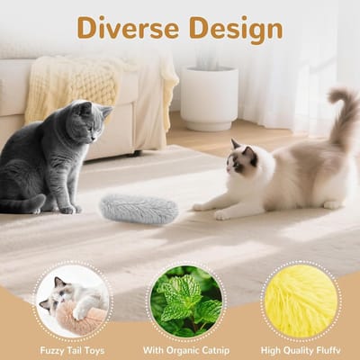 3 stuks kattenkruidspeelgoed, kattenkussen met biologisch kattenkruid, zacht en duurzaam kattenkruidkussen, speelgoed, zelfbezigheid voor katten en kittens