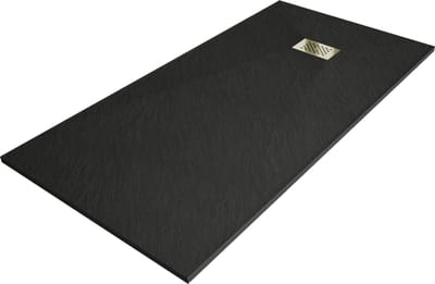 Mexen Hugo rechthoekige douchebak SMC 170 x 80 , zwart, gouden bedekking - 42708017-G