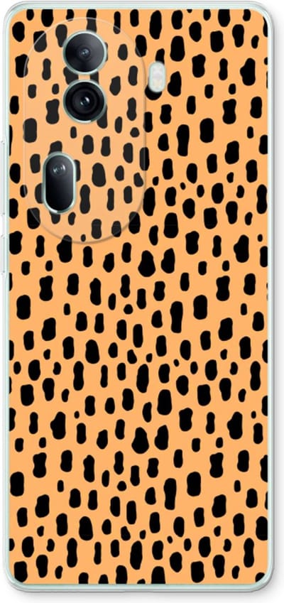 Case Company® - Hoesje geschikt voor Oppo Reno 11 Pro hoesje - Panter - Soft Cover Telefoonhoesje - Bescherming aan alle Kanten en Schermrand