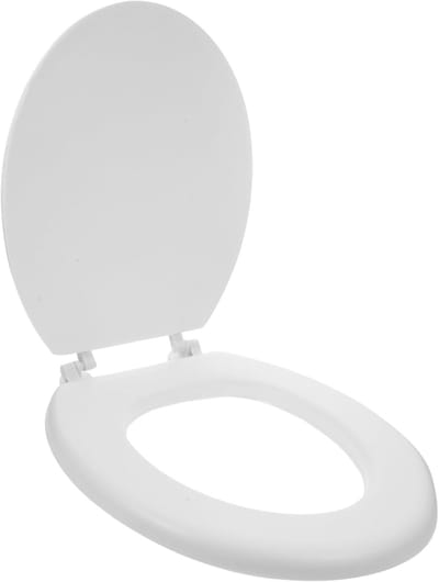 Toiletzitting Schuim - Zachte Deksel - Badkamer Comfort - Verhoogde Ondersteuning - 43x345cm - Wit