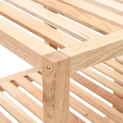 vidaXL - Badkamerrek - 100x40x65 - cm - massief - walnotenhout