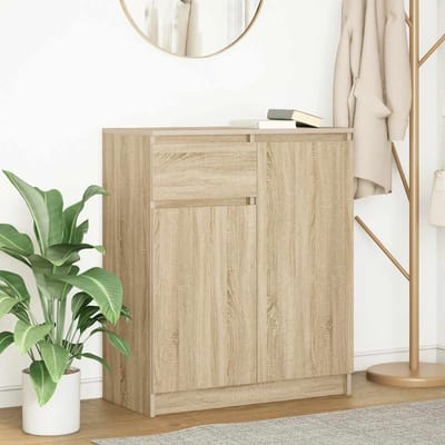 vidaXL - Dressoir - met - lade - 71x35x84 - cm - spaanplaat - sonoma - eikenkleurig