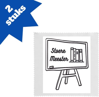 Akyol - meester u bent de beste brillendoekjes - Meester - meester - leraar - 17,8 bij 17,8 cm - 2 stuks