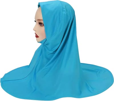 Nivard Hoofddoek - Hijab - Dames - Abaya - Sjaal - Islamitische Kleding - Moslim Kleding - Alhamdulillah - Blauw