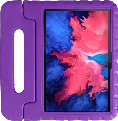 Hoes - Geschikt voor Lenovo Tab P11 Plus - Kinderhoes Shockproof Bumper - Kidsproof Case - Tablet Hoesje - Kinder Hoesje Cover - Paars