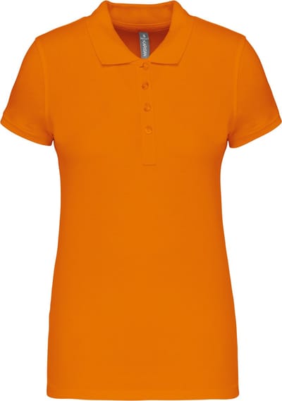 Kariban Piqué-damespolo korte mouwen K255 - orange - S