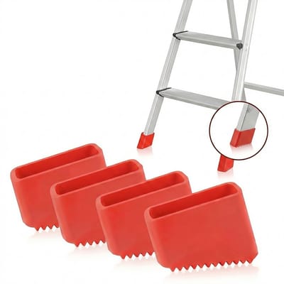 Consumerce® Anti-Slip Siliconen Trapdoppen - 4 Stuks - Ladderpoot Doppen - Ladderpoten - Trapvoet Universeel - Trapvoetjes - Trapslof - Trap Ladder