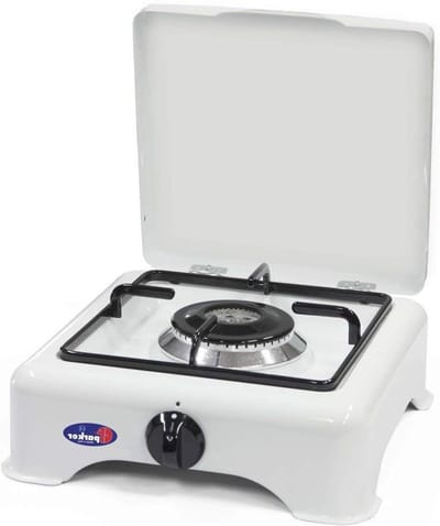 Gasfornuis 1 Vlam - Draagbare Kookplaat - Buiten Koken - Dubbele Kroon Brander - 29 x 29 x 12 cm